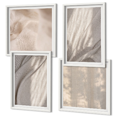 Galería de pared Telas bohemias naturales en primer plano