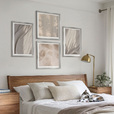 Galería de pared Telas bohemias naturales en primer plano