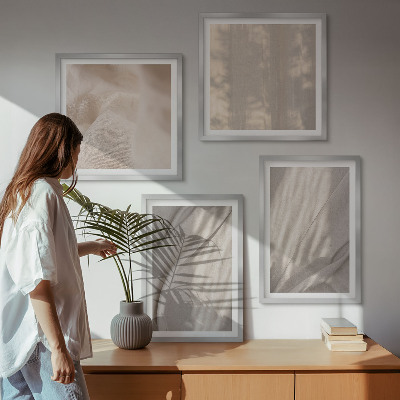 Galería de pared Telas bohemias naturales en primer plano