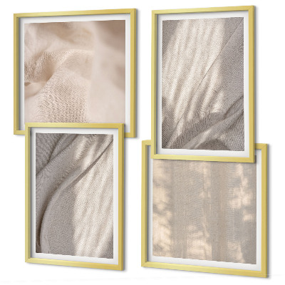 Galería de pared Telas bohemias naturales en primer plano