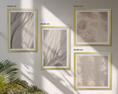 Galería de pared Telas bohemias naturales en primer plano