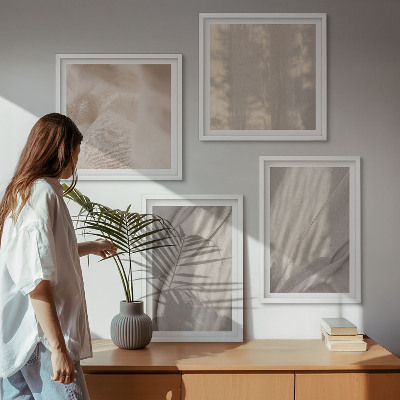 Galería de pared Telas bohemias naturales en primer plano