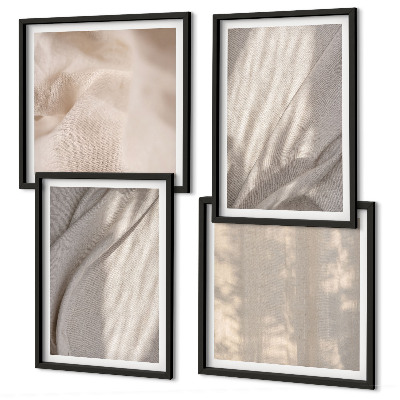 Galería de pared Telas bohemias naturales en primer plano