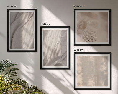 Galería de pared Telas bohemias naturales en primer plano