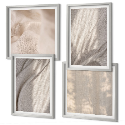 Galería de pared Telas bohemias naturales en primer plano