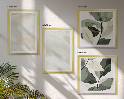 Set de 4 cuadros para salón Pinturas abstractas bohemias de colores brillantes