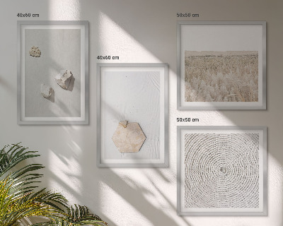 Galería de pared Texturas de arena boho ligeras