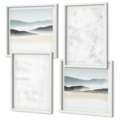 Galería de pared Manchas blancas en el fondo del lienzo