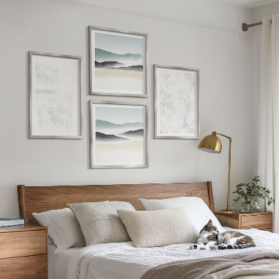 Galería de pared Manchas blancas en el fondo del lienzo