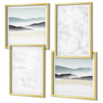 Galería de pared Manchas blancas en el fondo del lienzo