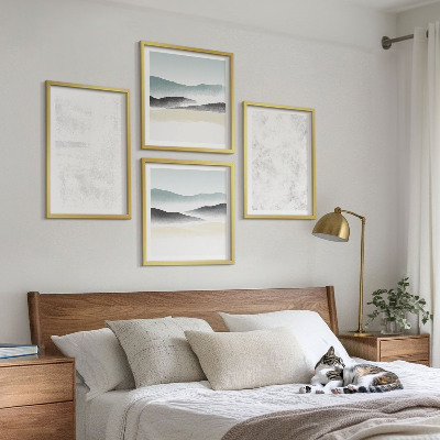 Galería de pared Manchas blancas en el fondo del lienzo