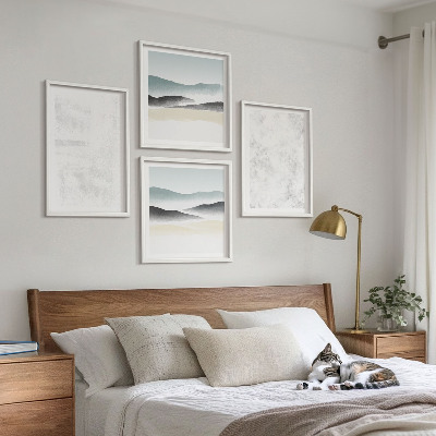 Galería de pared Manchas blancas en el fondo del lienzo