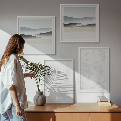 Galería de pared Manchas blancas en el fondo del lienzo