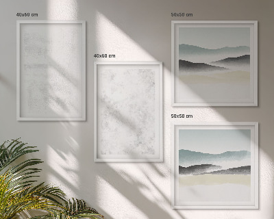 Galería de pared Manchas blancas en el fondo del lienzo