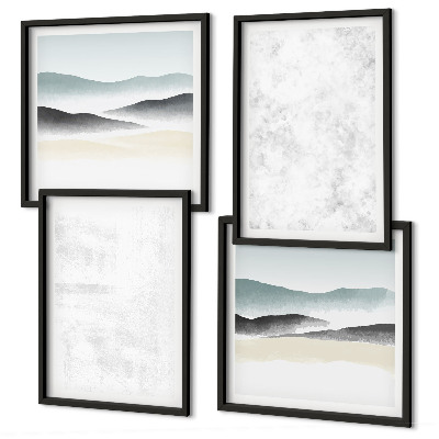 Galería de pared Manchas blancas en el fondo del lienzo