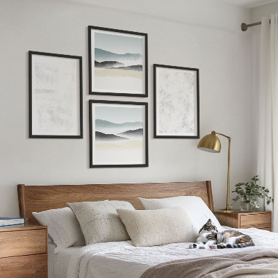 Galería de pared Manchas blancas en el fondo del lienzo