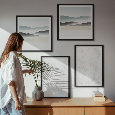 Galería de pared Manchas blancas en el fondo del lienzo