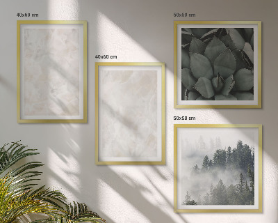 Set de cuadros modernos para salón Mármoles de piedra en tonos pastel