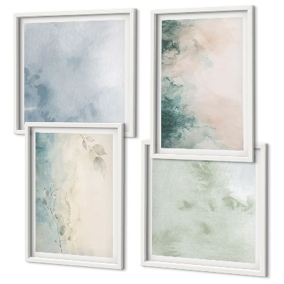 Galería de pared Estilo de lienzo con acuarela derramada
