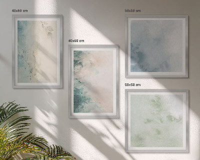 Galería de pared Estilo de lienzo con acuarela derramada