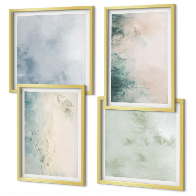 Galería de pared Estilo de lienzo con acuarela derramada