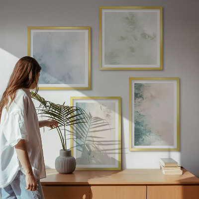 Galería de pared Estilo de lienzo con acuarela derramada