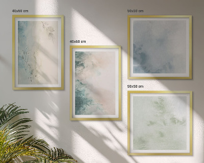 Galería de pared Estilo de lienzo con acuarela derramada