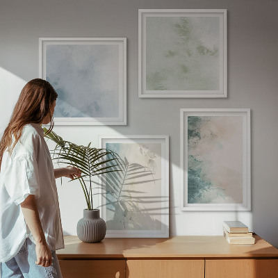 Galería de pared Estilo de lienzo con acuarela derramada