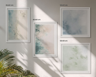 Galería de pared Estilo de lienzo con acuarela derramada