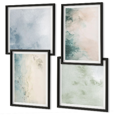 Galería de pared Estilo de lienzo con acuarela derramada