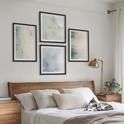 Galería de pared Estilo de lienzo con acuarela derramada