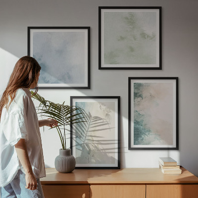 Galería de pared Estilo de lienzo con acuarela derramada
