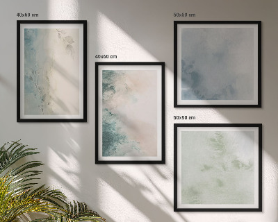 Galería de pared Estilo de lienzo con acuarela derramada