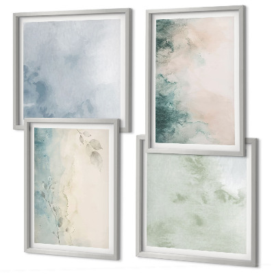 Galería de pared Estilo de lienzo con acuarela derramada