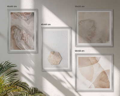 Set de cuadros modernos para salón Diseño abstracto inspirado en la naturaleza