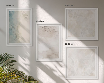 Set de 4 cuadros para salón Textura de pintura de acuarela