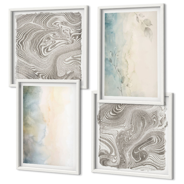 Galería de pared Cartulinas delicadas para acuarela