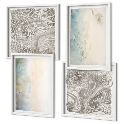 Galería de pared Cartulinas delicadas para acuarela