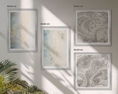 Galería de pared Cartulinas delicadas para acuarela