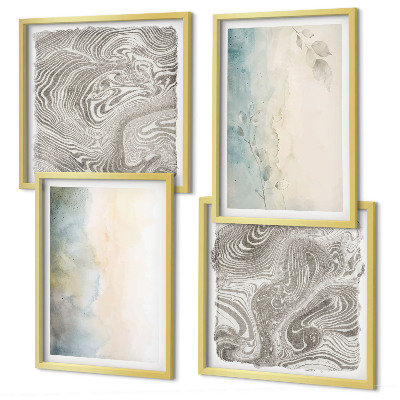 Galería de pared Cartulinas delicadas para acuarela