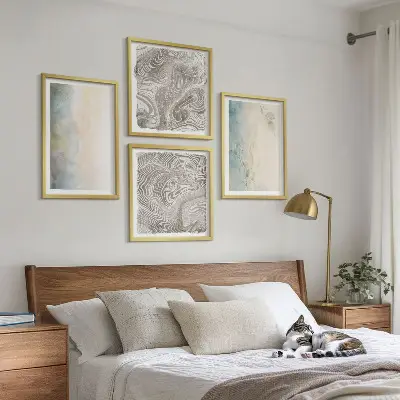 Cartulinas para acuarela diseño de delicada galería de pared