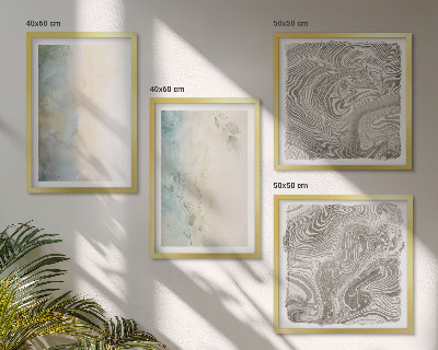 Galería de pared Cartulinas delicadas para acuarela