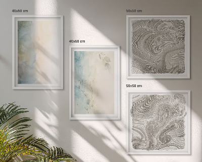 Galería de pared Cartulinas delicadas para acuarela