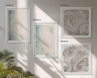 Cartulinas para acuarela diseño de delicada galería de pared