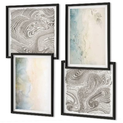 Galería de pared Cartulinas delicadas para acuarela