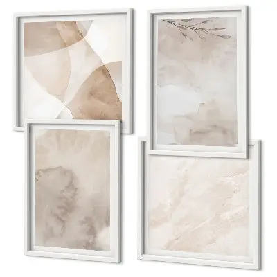 Set de cuadros modernos para salón con diseños de pinturas de acuarela de estilo bohemio