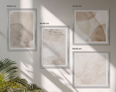 Set de cuadros modernos para salón Pinturas de acuarela con texturas bohemias