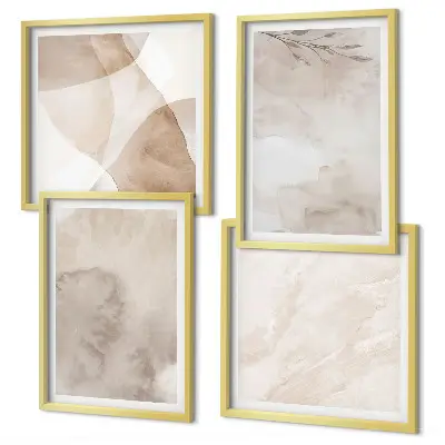 Set de cuadros modernos para salón con diseños de pinturas de acuarela de estilo bohemio