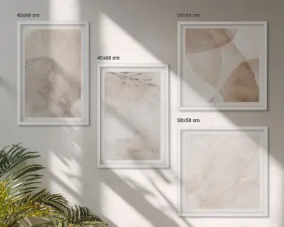 Set de cuadros modernos para salón con diseños de pinturas de acuarela de estilo bohemio