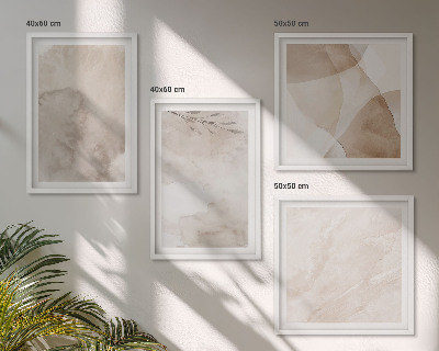 Set de cuadros modernos para salón Pinturas de acuarela con texturas bohemias